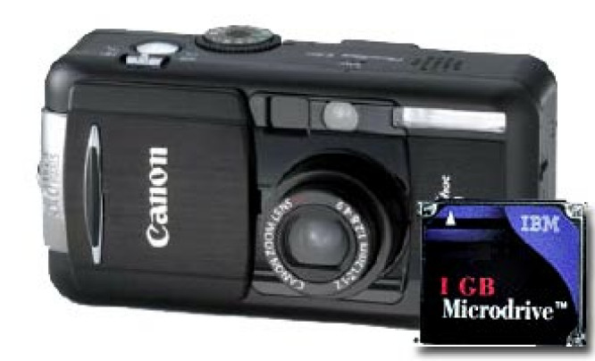  Canon PowerShot S50 w zestawie z kartą Microdrive 1GB