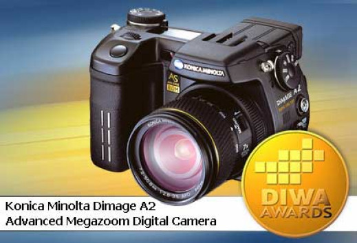 Złoty medal DIWA dla KonicaMinolta DiMAGE A2