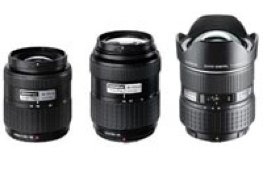 Zuiko Digital 7-14 mm, 14-45 mm i 40-150 mm