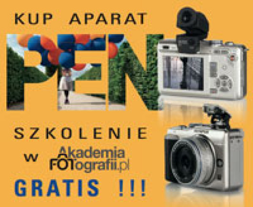 Kup Olympusa PEN, szkolenie w Akademii Fotografii dostaniesz gratis