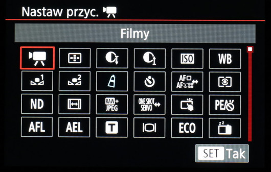 Możliwości personalizacji przycisków funkcyjnych w aparacie Canon PowerShot G5 X