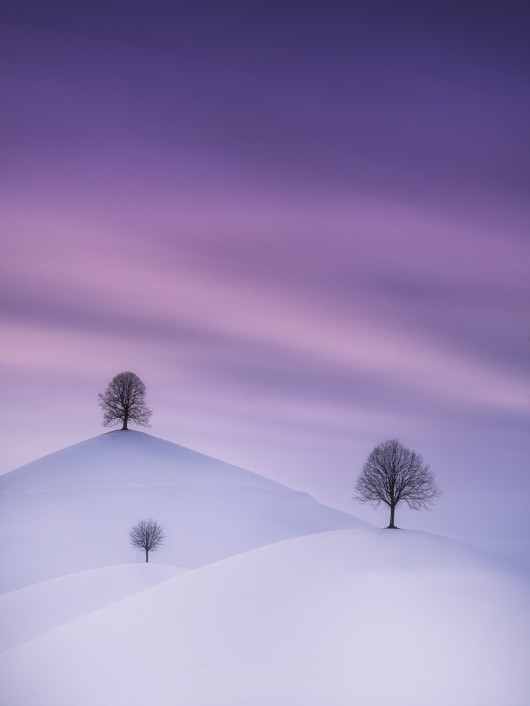 fot. Cedric Tamani, The Drumlins in Winter, 3. miejsce w kat. pojedynczej / 2021 International Landscape Photographer of the Year