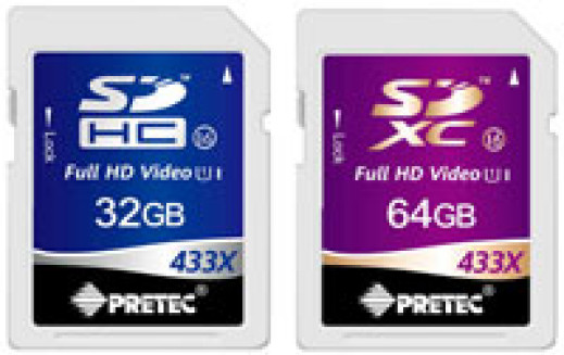 Pretec SDXC/SDHC 433x Class 16