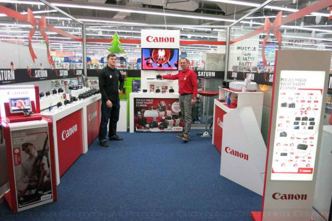 Promocja firmy Canon w Złotych Tarasach