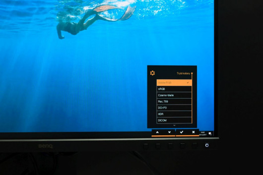 Menu monitora BenQ SW271