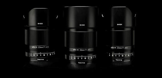 Obiektywy Tokina ATX-M 23 mm f/1.4, 33 mm f/1.4 i 56 mm f/1.4 od teraz także do Sony E