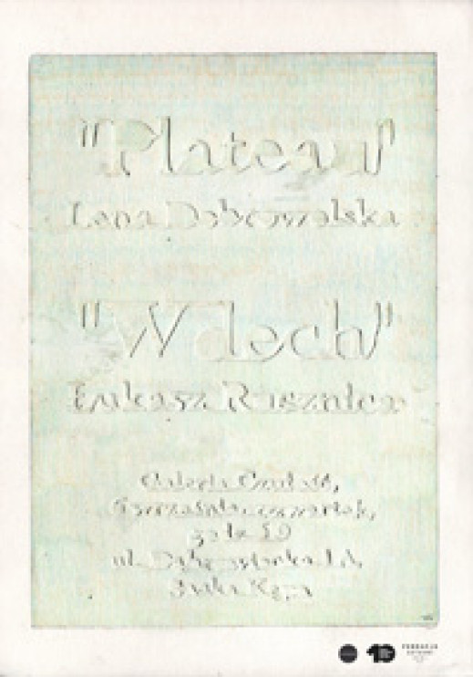 "Plateau" i "Wdech" w Galerii Czułość