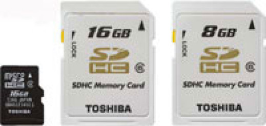 Toshiba - 16GB microSDHC oraz 8 i 16GB SDHC