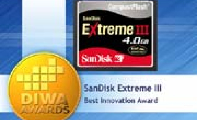  Nagroda DIWA za innowację dla technologii Extreme III firmy SanDisk