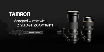 Monopod gratis przy zakupie obiektywów Tamron