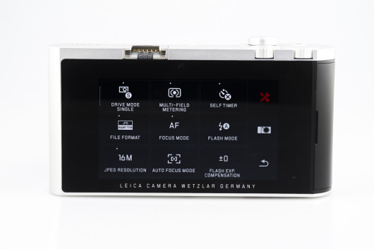 Leica T - główne menu
