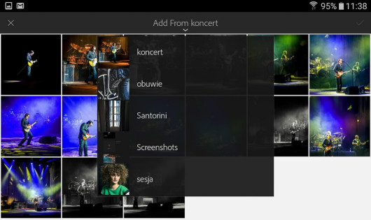 Adobe Lightroom Mobile - tworzenie folderu