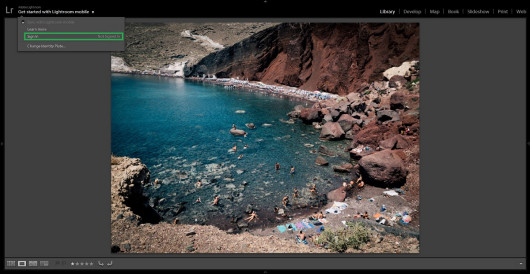 Adobe Lightroom - łączenie z Creative Cloud (komputer)
