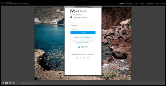 Adobe Lightroom - łączenie z Creative Cloud (komputer)