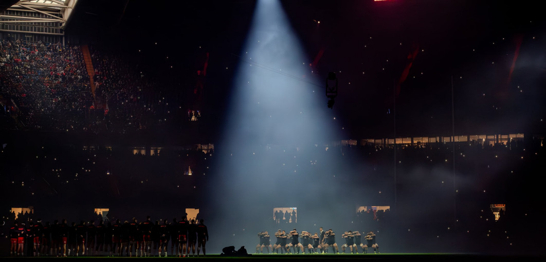 Fot. Andrew Dowling, "New Zealand Haka", 1. miejsce w kat. Rugby / World Sports Photography Awards 2026