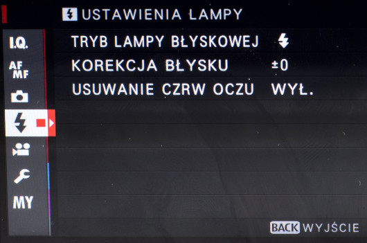 Fujifilm X-Pro2 - przeprojektowane menu główne