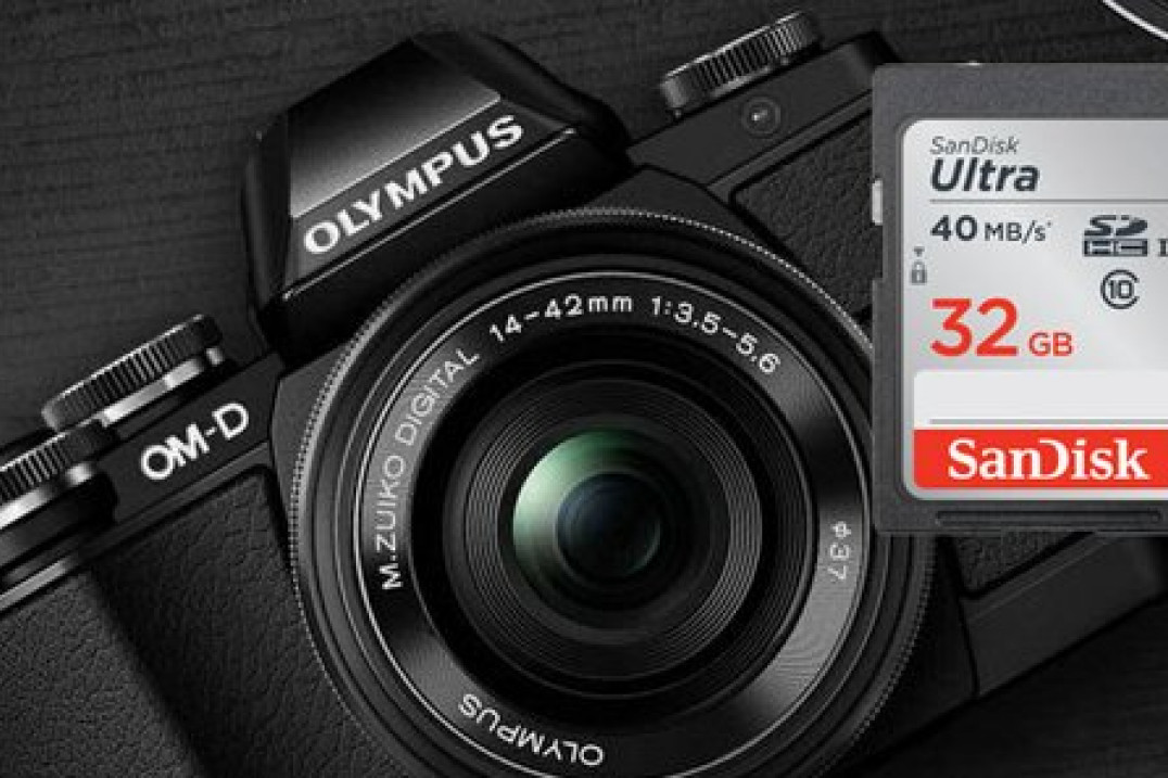 Szybka karta pamięci za 1 zł przy zakupie aparatu Olympus