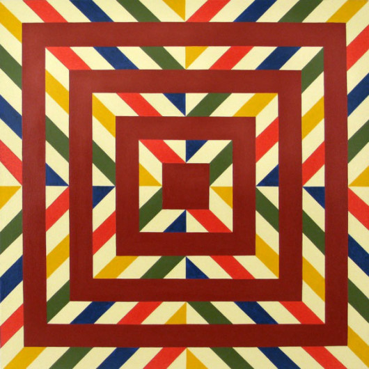 Stephen Westfall, Too Much Love 2008. Olej na płótnie, 30 x 30 cm. Lennon, Weinberg, Inc. Źródło: http://www.artcritical.com/2008/12/15/stephen-westfall-at-lennon-weinberg/stephen-westfall/