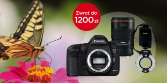 Cashback na aparat Canon EOS 5D Mark III i akcesoria - do 1200 zł zwrotu