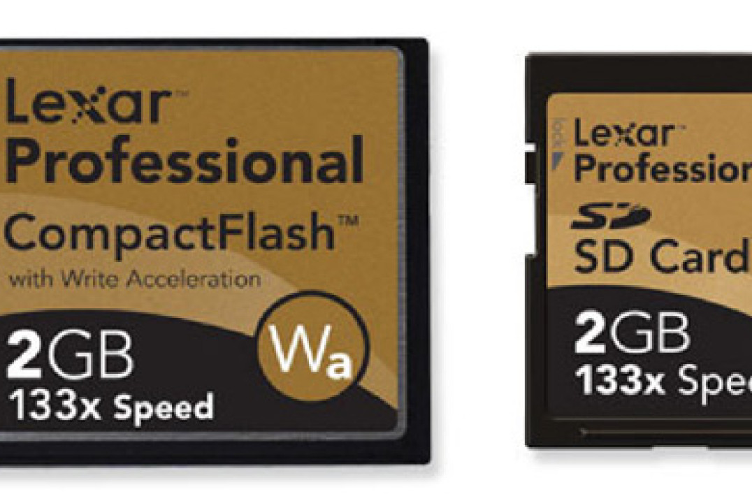 Lexar 133X CompactFlash i Secure Digital - minimum 20MB/s