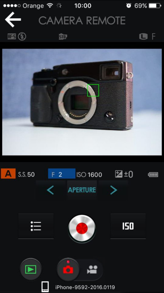 Aplikacja mobilna Fujifilm Camera Remote