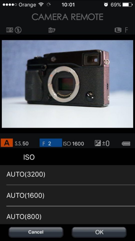 Aplikacja mobilna Fujifilm Camera Remote