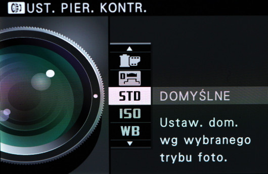 Menu pierścienia funkcyjnego