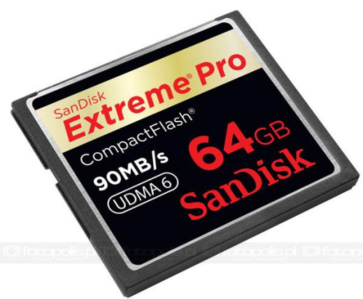 SanDisk CompactFlash Extreme Pro - zapis do 90 MB/s i praca w trudnych warunkach