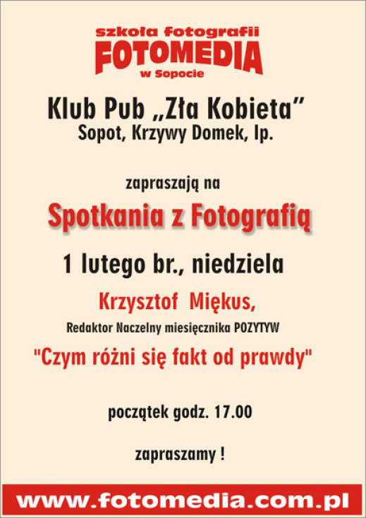 "Czym różni się fakt od prawdy" - spotkanie z Krzysztofem Miękusem