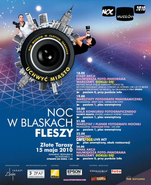 "Noc w blaskach fleszy" czyli Noc Muzeów w Złotych Tarasach