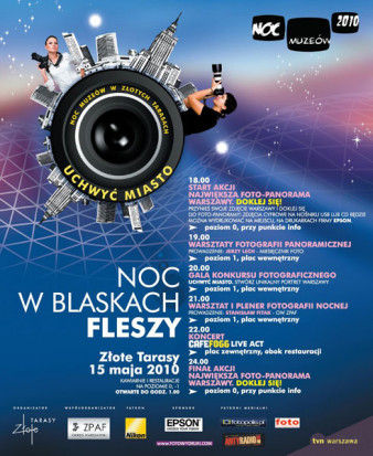 "Noc w blaskach fleszy" czyli Noc Muzeów w Złotych Tarasach