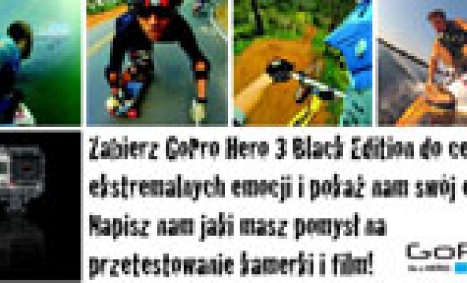  GoPro Hero 3 Black Edition - przetestuj kamerę wraz z akcesoriami