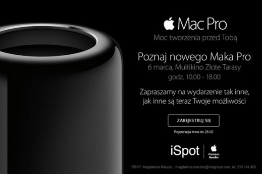 Poznaj nowego Maka Pro - prezentacja w Warszawie