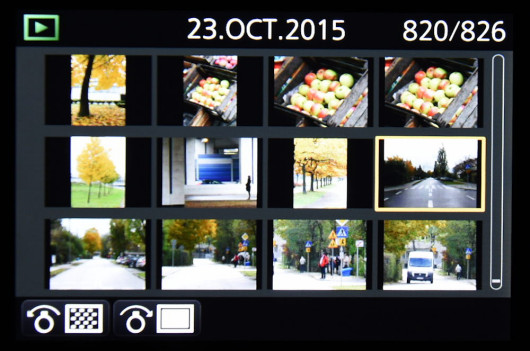 Tryb podglądu aparatu Panasonic Lumix DMC-FZ300