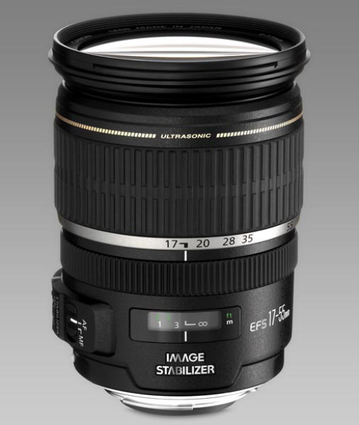 Canon EF-S 17-55 mm F2.8 IS USM - standardowo ze stabilizacją