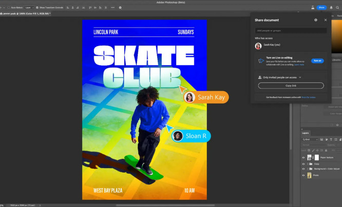 Photoshop wprowadza funkcję Live Co-Editing - zbiorowa współpraca nad projektem