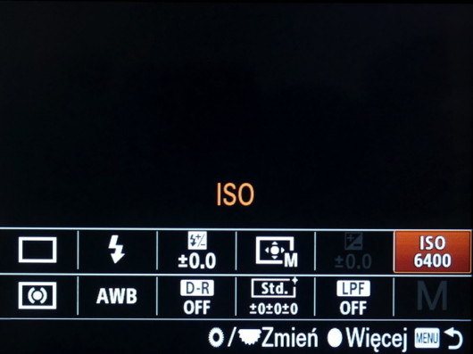 Nowy układ menu podręcznego (Sony RX1R II)