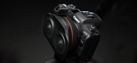 Canon chce zrewolucjonizować rynek VR - obiektyw Canon RF 5.2 mm F2.8L Dual Fisheye pozwoli rejestrować materiały 3D 180° na pełnej klatce