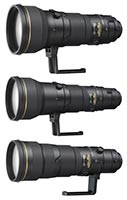 AF-S Nikkor 400mm f/2.8G ED VR, AF-S Nikkor 500mm f/4G ED VR i AF-S Nikkor 600mm f/4G ED VR - supertele w pełnej klatce