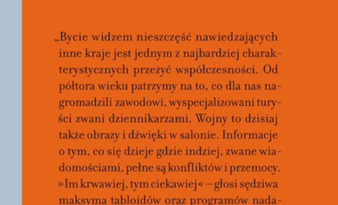  Premiera eseju Susan Sontag "Widok cudzego cierpienia"