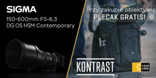 Plecak w gratisie przy zakupie teleobiektywu Sigma