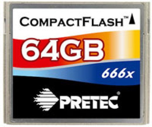 Rekordowy Pretec - Compact Flash 666x i pierwsza karta SDXC