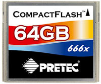 Rekordowy Pretec - Compact Flash 666x i pierwsza karta SDXC