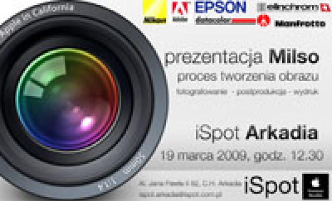  Fotografowanie, postprodukcja, wydruk - prezentacja Milso w iSpot Arkadia