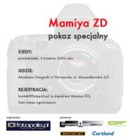 Mamiya ZD - pokaz dla czytelników Fotopolis
