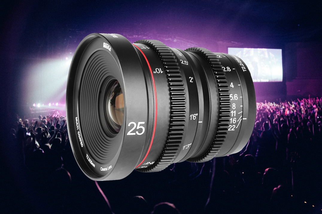 Meike 25 mm T2.2 Cine - filmowa stałka kompatybilna z większą liczbą systemów