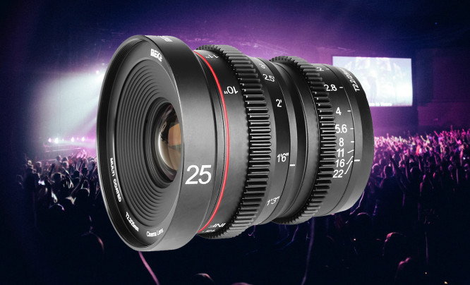  Meike 25 mm T2.2 Cine - filmowa stałka kompatybilna z większą liczbą systemów