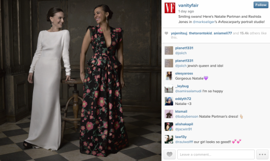 Natalie Portman i Rashida Jones / źródło: instagram.com/vanityfair