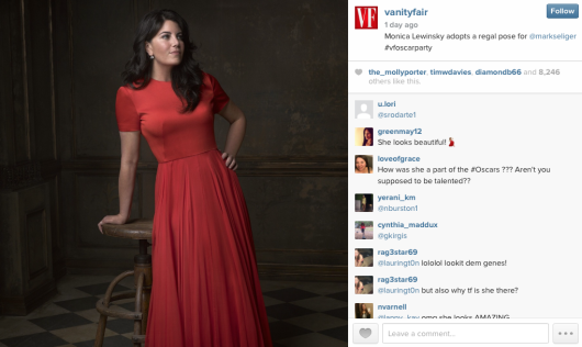 Monica Lewinsky / źródło: instagram.com/vanityfair