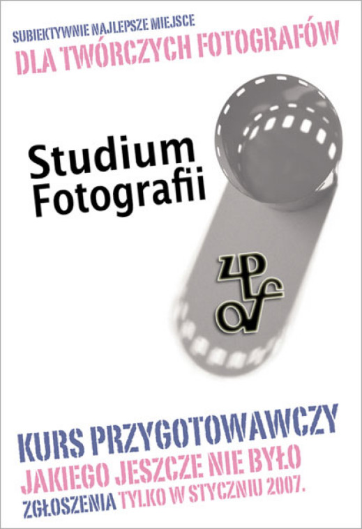 Kurs przygotowawczy do roku warsztatowego Studium Fotografii ZPAF